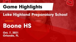 Lake Highland Preparatory School vs Boone HS Game Highlights - Oct. 7, 2021