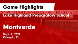 Lake Highland Preparatory School vs Montverde Game Highlights - Sept. 7, 2022