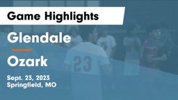 Glendale  vs Ozark  Game Highlights - Sept. 23, 2023