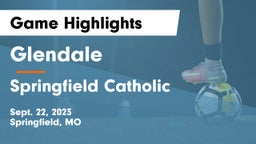 Glendale  vs Springfield Catholic  Game Highlights - Sept. 22, 2023
