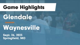 Glendale  vs Waynesville  Game Highlights - Sept. 26, 2023