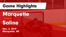 Marquette  vs Saline  Game Highlights - Dec. 6, 2019