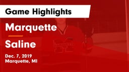 Marquette  vs Saline  Game Highlights - Dec. 7, 2019