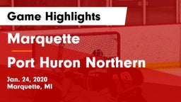 Marquette  vs Port Huron Northern  Game Highlights - Jan. 24, 2020