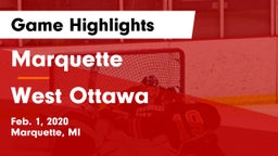 Marquette  vs West Ottawa  Game Highlights - Feb. 1, 2020