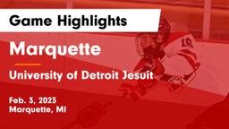 Marquette  vs University of Detroit Jesuit  Game Highlights - Feb. 3, 2023