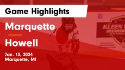 Marquette  vs Howell  Game Highlights - Jan. 13, 2024