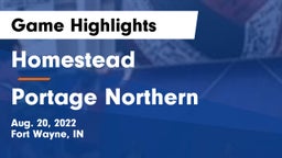 Homestead  vs Portage Northern  Game Highlights - Aug. 20, 2022