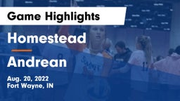 Homestead  vs Andrean  Game Highlights - Aug. 20, 2022