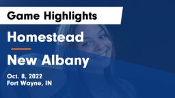 Homestead  vs New Albany  Game Highlights - Oct. 8, 2022