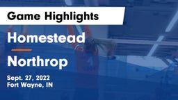 Homestead  vs Northrop  Game Highlights - Sept. 27, 2022