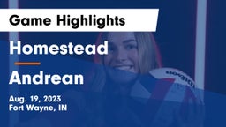 Homestead  vs Andrean Game Highlights - Aug. 19, 2023