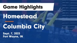 Homestead  vs Columbia City  Game Highlights - Sept. 7, 2023