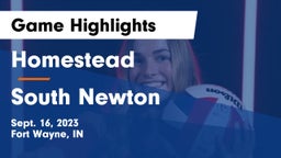 Homestead  vs South Newton Game Highlights - Sept. 16, 2023