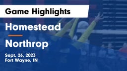 Homestead  vs Northrop  Game Highlights - Sept. 26, 2023