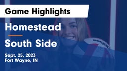 Homestead  vs South Side  Game Highlights - Sept. 25, 2023