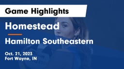 Homestead  vs Hamilton Southeastern Game Highlights - Oct. 21, 2023
