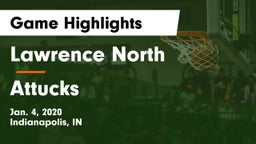 Lawrence North  vs Attucks  Game Highlights - Jan. 4, 2020