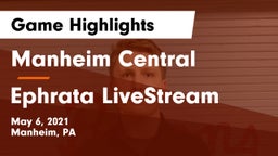Manheim Central  vs Ephrata LiveStream Game Highlights - May 6, 2021