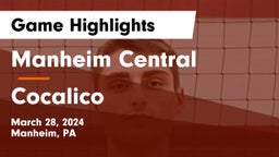 Manheim Central  vs Cocalico  Game Highlights - March 28, 2024