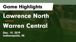 Lawrence North  vs Warren Central  Game Highlights - Dec. 19, 2019