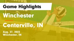 Winchester  vs Centerville, IN Game Highlights - Aug. 27, 2022