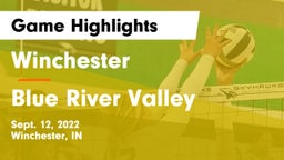 Winchester  vs Blue River Valley Game Highlights - Sept. 12, 2022