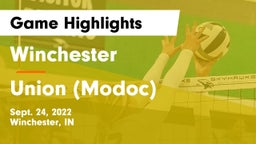 Winchester  vs Union (Modoc) Game Highlights - Sept. 24, 2022