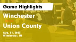 Winchester  vs Union County  Game Highlights - Aug. 31, 2023