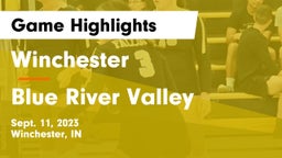 Winchester  vs Blue River Valley Game Highlights - Sept. 11, 2023
