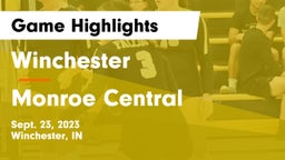 Winchester  vs Monroe Central  Game Highlights - Sept. 23, 2023