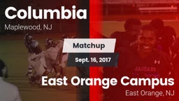 Matchup: Columbia  vs. East Orange Campus  2017