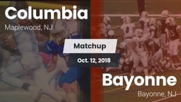 Matchup: Columbia  vs. Bayonne  2018