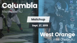 Matchup: Columbia  vs. West Orange  2019