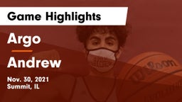 Argo  vs Andrew  Game Highlights - Nov. 30, 2021