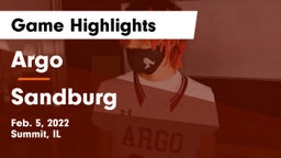 Argo  vs Sandburg  Game Highlights - Feb. 5, 2022