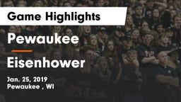 Pewaukee  vs Eisenhower  Game Highlights - Jan. 25, 2019