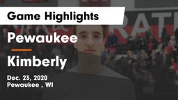 Pewaukee  vs Kimberly  Game Highlights - Dec. 23, 2020