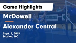 McDowell   vs Alexander Central Game Highlights - Sept. 3, 2019