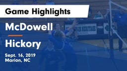 McDowell   vs Hickory  Game Highlights - Sept. 16, 2019
