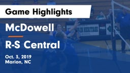 McDowell   vs R-S Central  Game Highlights - Oct. 3, 2019