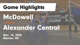 McDowell   vs Alexander Central Game Highlights - Nov. 16, 2020