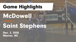 McDowell   vs Saint Stephens  Game Highlights - Dec. 2, 2020