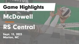 McDowell   vs RS Central  Game Highlights - Sept. 13, 2023