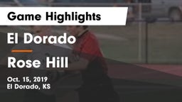 El Dorado  vs Rose Hill  Game Highlights - Oct. 15, 2019
