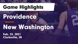 Providence  vs New Washington  Game Highlights - Feb. 23, 2021