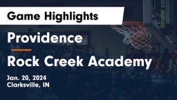 Providence  vs Rock Creek Academy  Game Highlights - Jan. 20, 2024