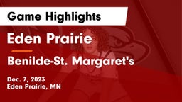 Eden Prairie  vs Benilde-St. Margaret's  Game Highlights - Dec. 7, 2023