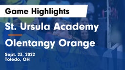 St. Ursula Academy  vs Olentangy Orange  Game Highlights - Sept. 23, 2022