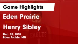 Eden Prairie  vs Henry Sibley  Game Highlights - Dec. 28, 2018